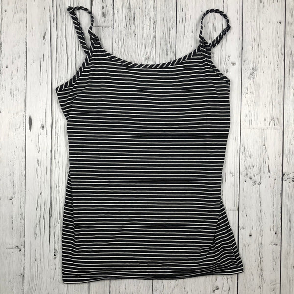 Thyme maternity black white striped tank top - Ladies L