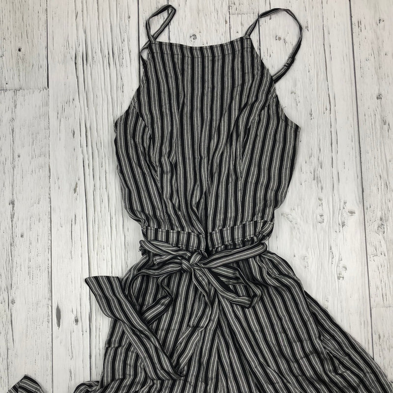 Hollister black & white striped romper - Hers M