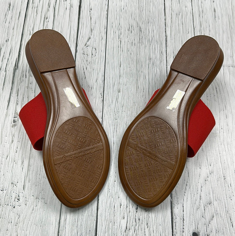 Italian Shoemakers Red/Brown leather Sandals - Hers 8