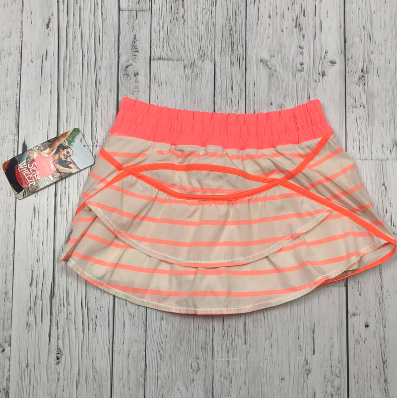 lululemon pink/white striped skirt - Hers 6