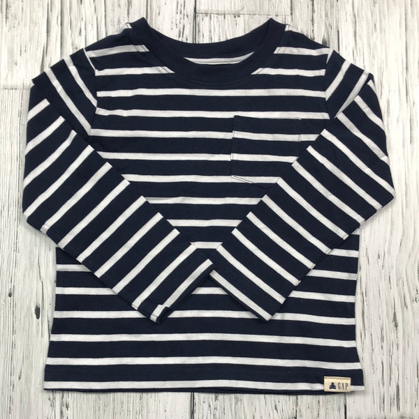 Gap navy blue white striped long sleeve - Boy 3