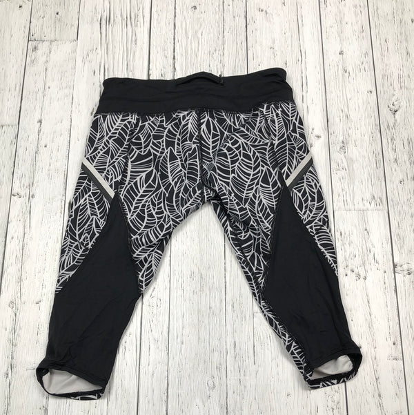 lululemon black and white pattern leggings - Hers 10