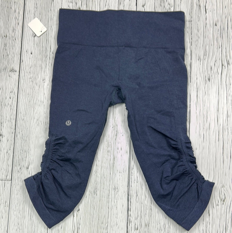 lululemon blue compression crop leggings - Hers 6