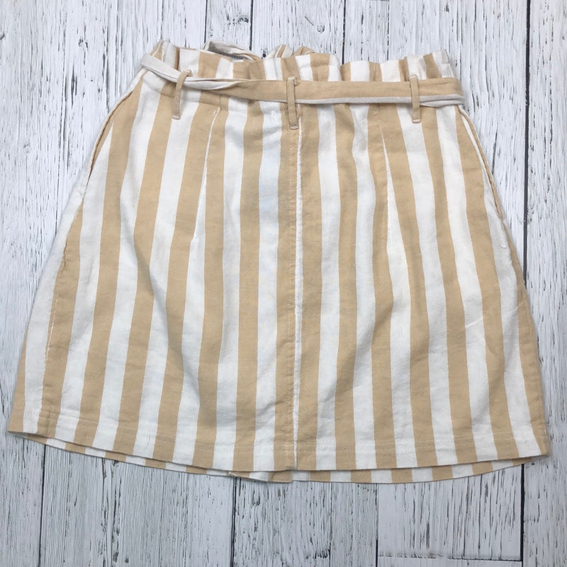 Hollister tan/white stripe skirt - Hers L