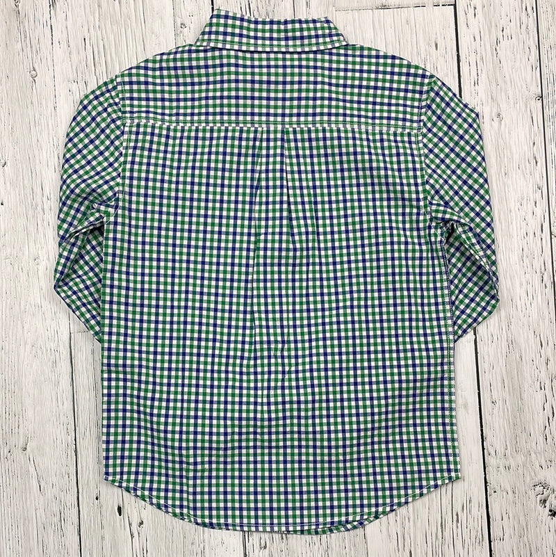 Gymboree blue/green plaid button up shirt - Boys 10/12