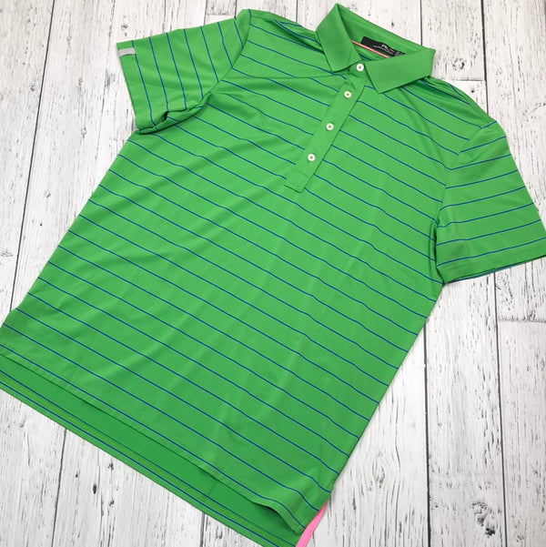 Ralph Lauren green stripe polo golf t-shirt - His M