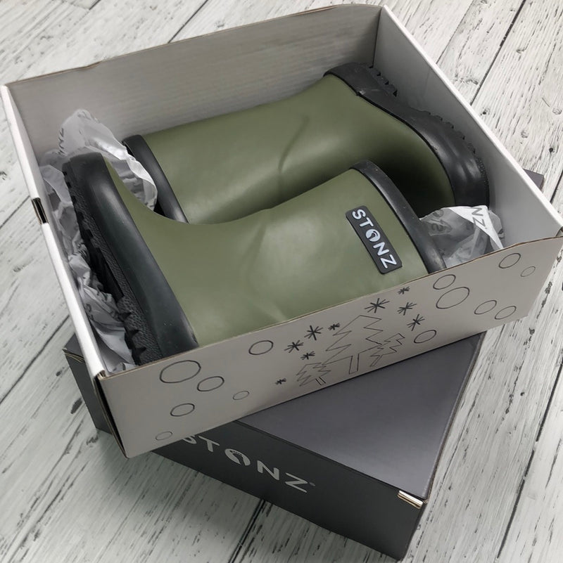 Stonz Green Rubber Boots in Box - Boys 7t
