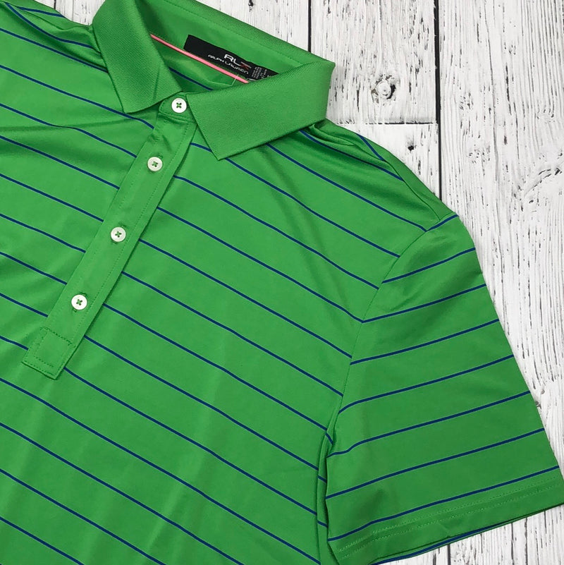 Ralph Lauren green stripe polo golf t-shirt - His M