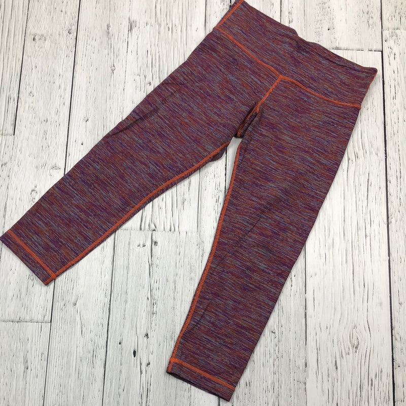lululemon orange/purple stripe leggings - Hers 4