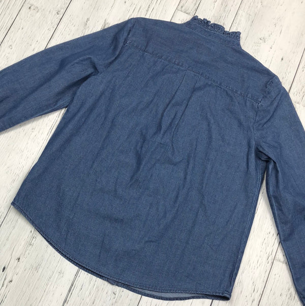 J. Crew Blue Denim Blouse - Hers M