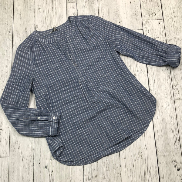 Joie blue stripe long sleeve shirt - Hers XS