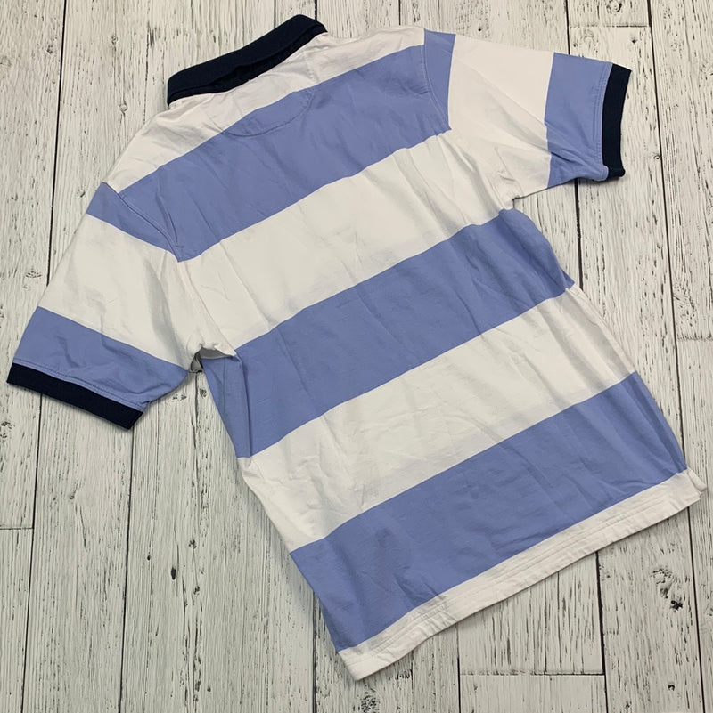 Eden Park white/blue stripe polo - His M