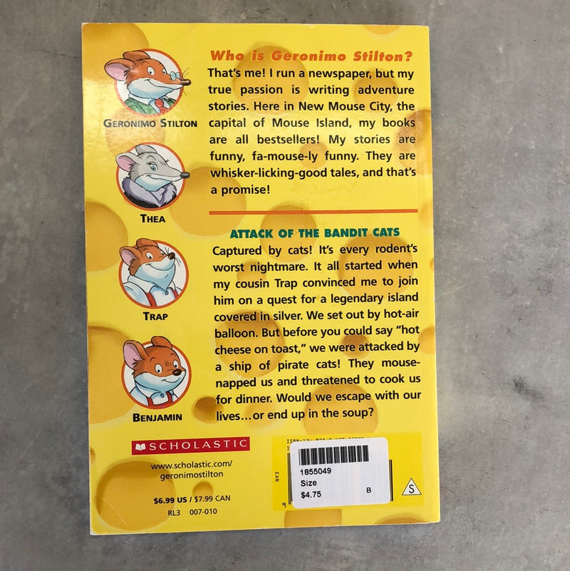 Geronimo Stilton Attack of the Bandit Cats - Kids Book