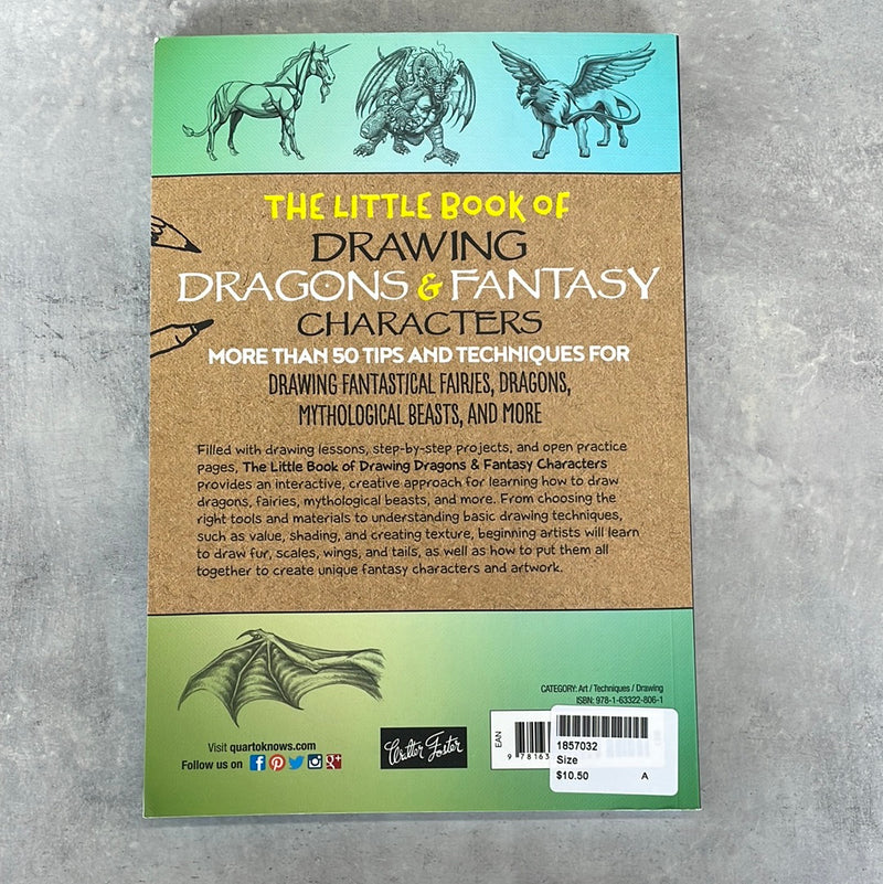 The Little Book of Drawing Dragons & Fantasy Characters - Kids book
