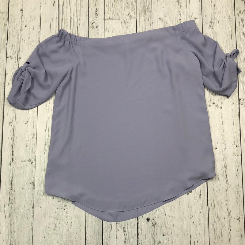 Babaton Aritzia purple off- shoulder t-shirt - Hers XS