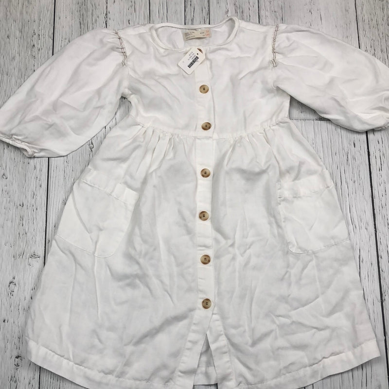 Zara white button up dress - Girls 10