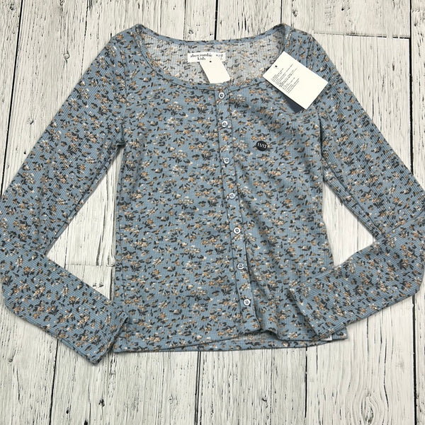 Abercrombie Kids blue floral cardigan - Girls 11/12