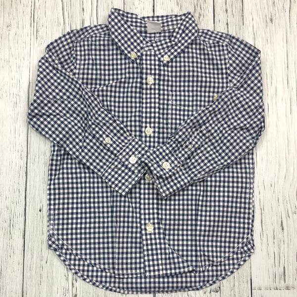 Gap blue white plaid shirt - Boy 3