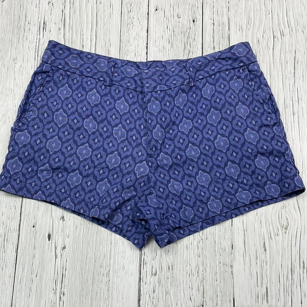 Cynthia Rowley blue pattern shorts - Hers S/4