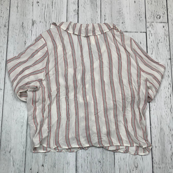 American Eagle white striped shirt - Hers L