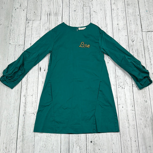 Zara Turquoise Puff Sleeve Dress - Girls 11/12