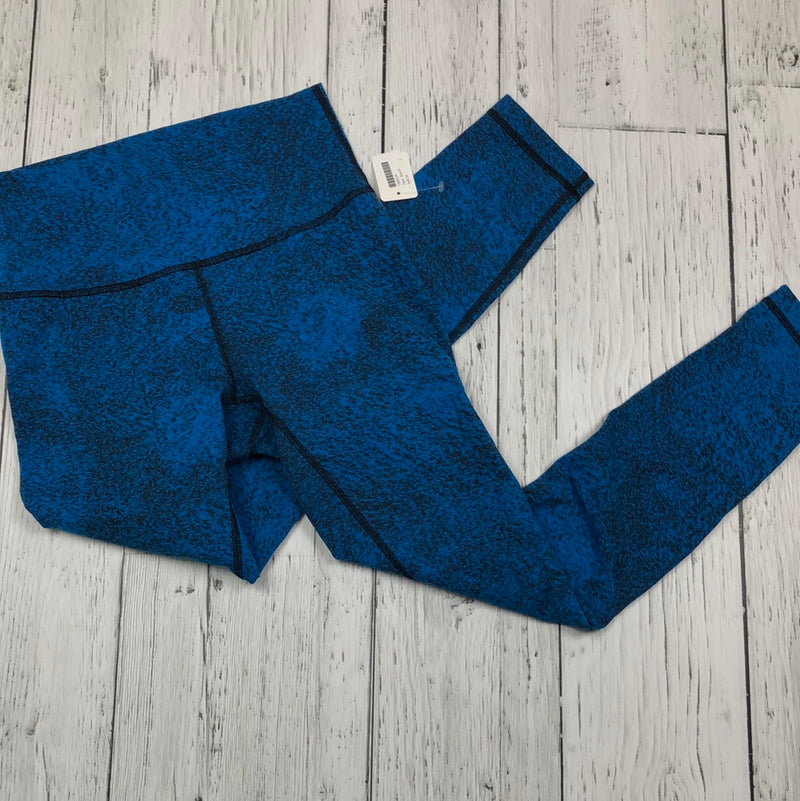 lululemon blue/black pattern leggings - Hers 6