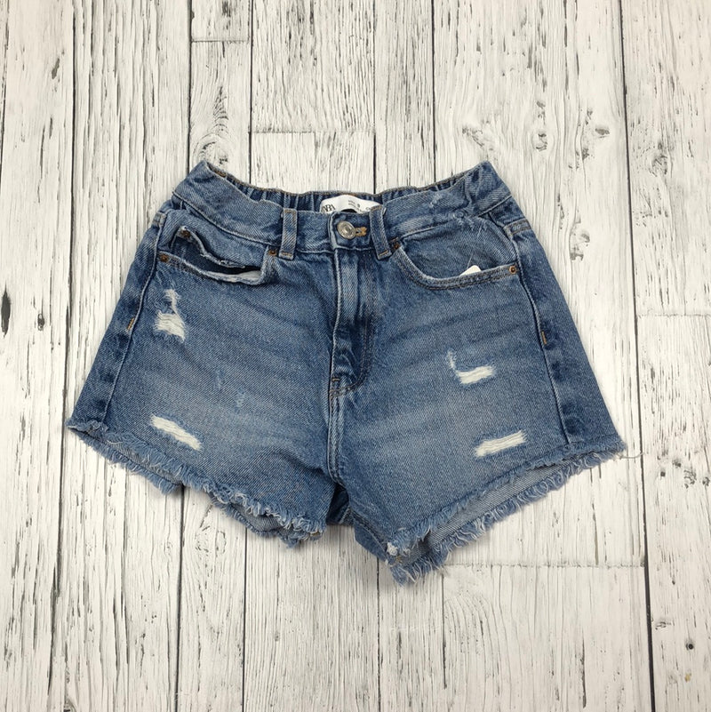 Zara Denim Ripped Shorts - Girls 9