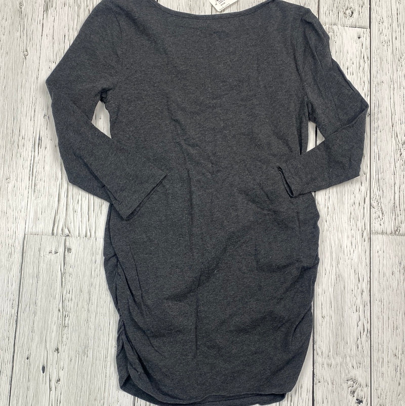 Thyme Maternity grey long sleeve shirt - Ladies S