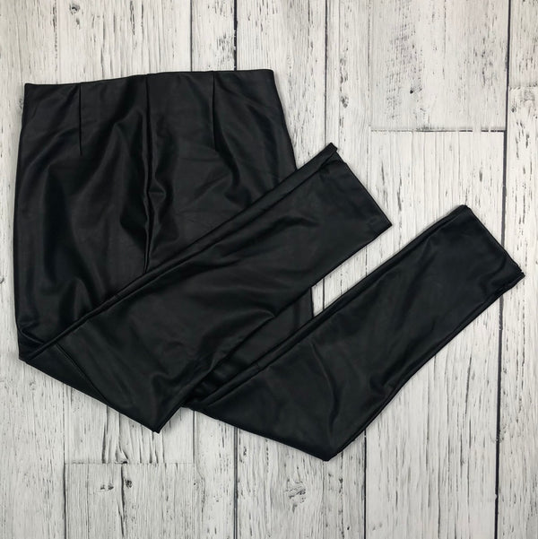 Zara black leather pants - Girls 9