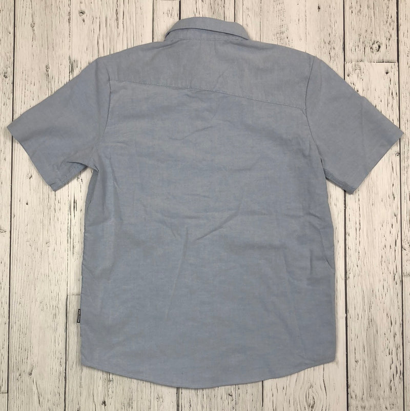 Volcom blue button up shirt - Boy 12/L