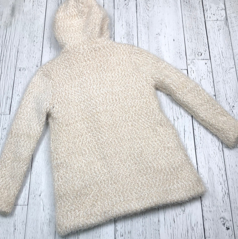 Zara beige/white knit fuzzy sweater - Girls 14