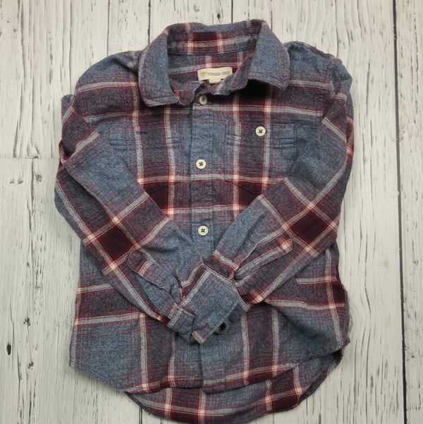 Tucker + Tate blue red plaid flannel - Boys 4