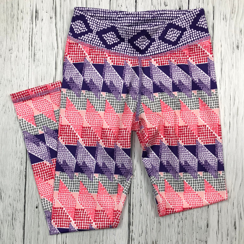 Gymbo purple pink patterned leggings - Girl 7/8