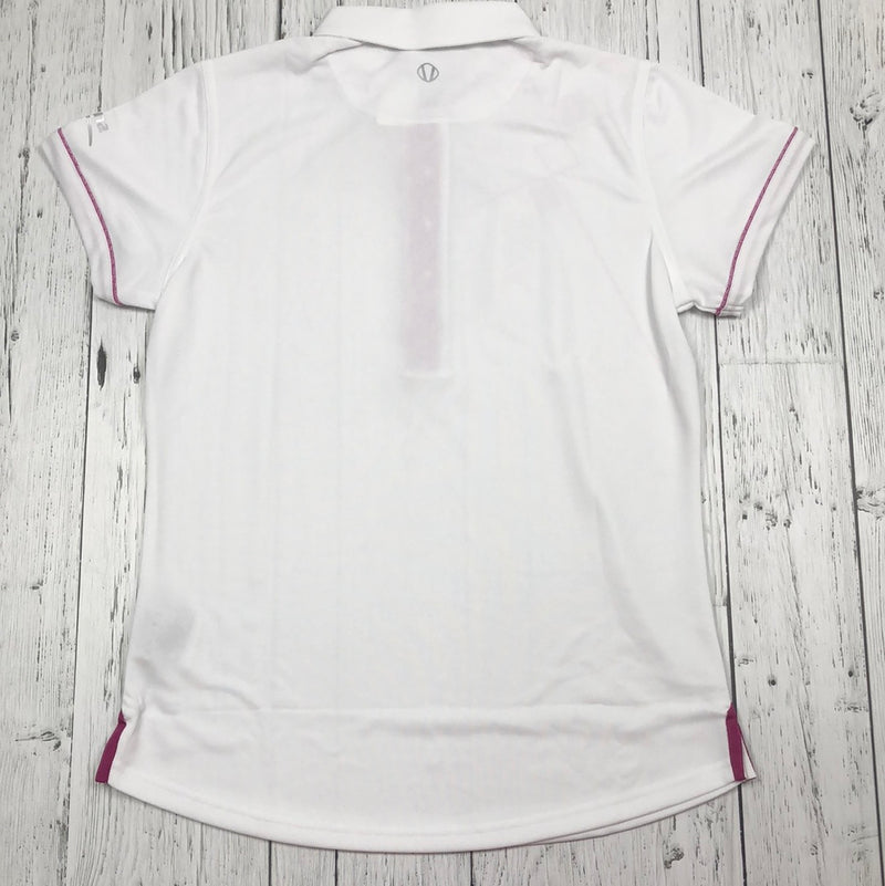 Sunice White Golf Polo Shirt - Hers L