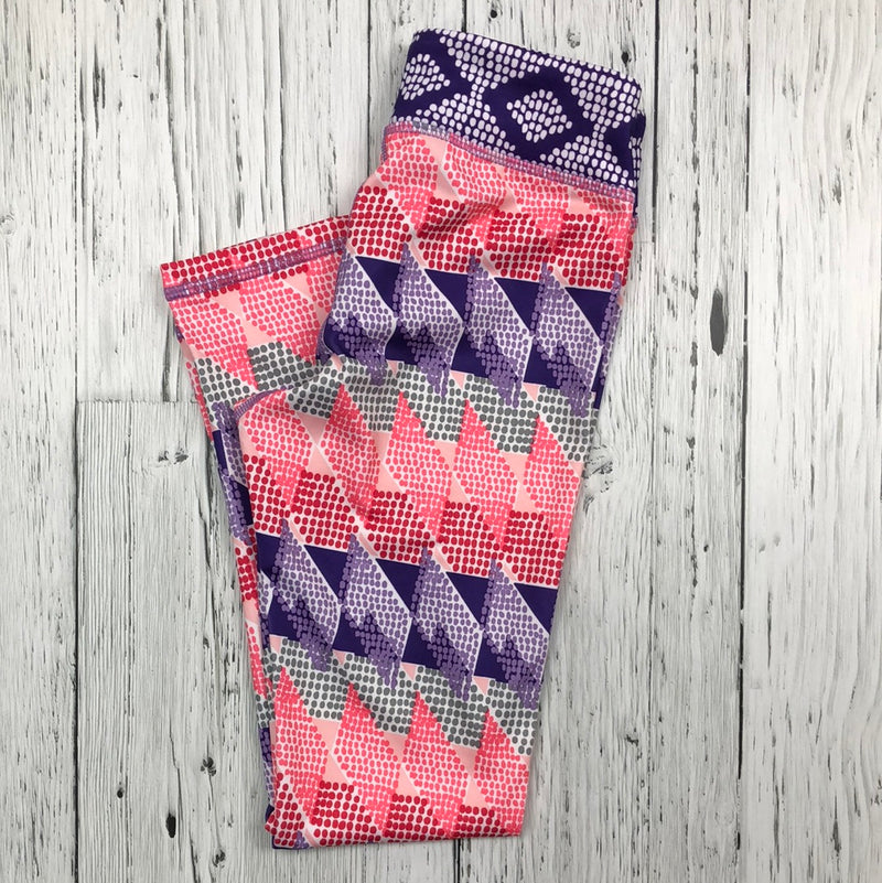 Gymbo purple pink patterned leggings - Girl 7/8
