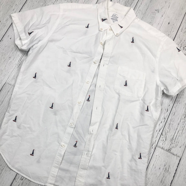 J. Crew White Yacht Polo - His L