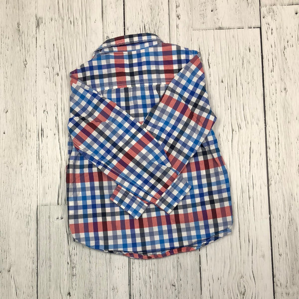 Children’s Place blue/red plaid shirt - Boys 5