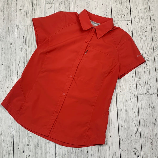 Columbia red button up shirt - Hers L