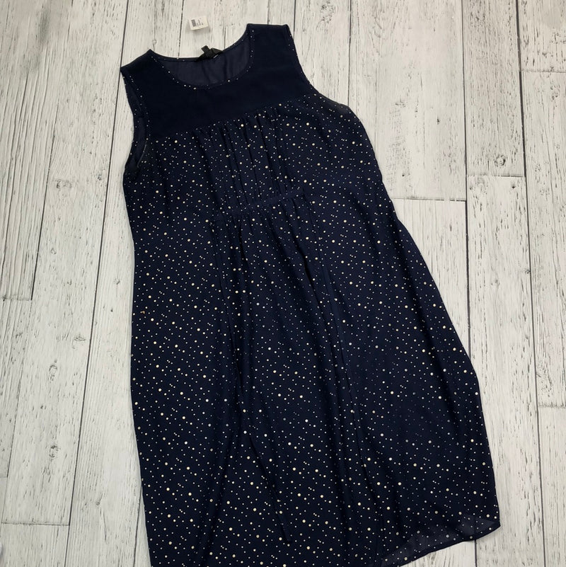 Stork & Babe navy/gold polka dot maternity dress - Ladies XS