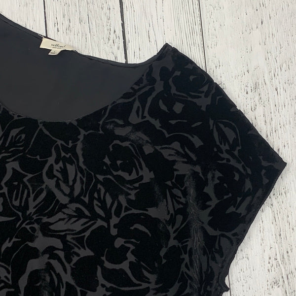 wilfred Aritzia black velvet dress - Hers S