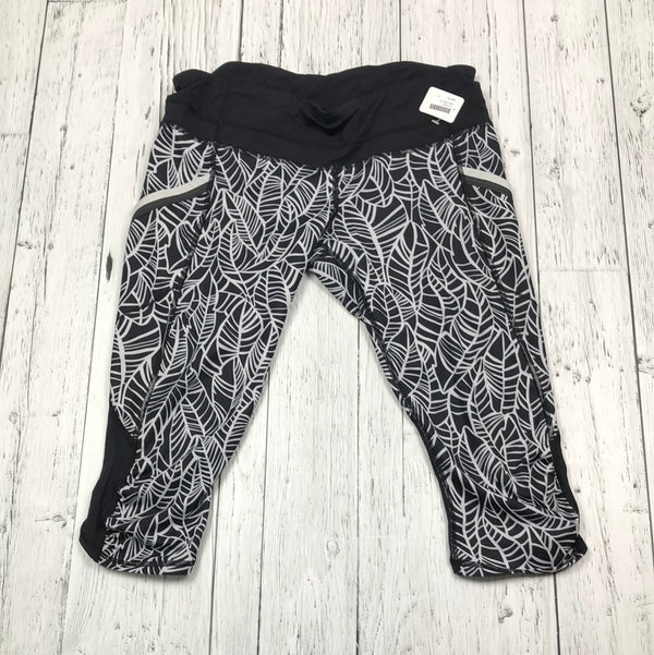 lululemon black and white pattern leggings - Hers 10