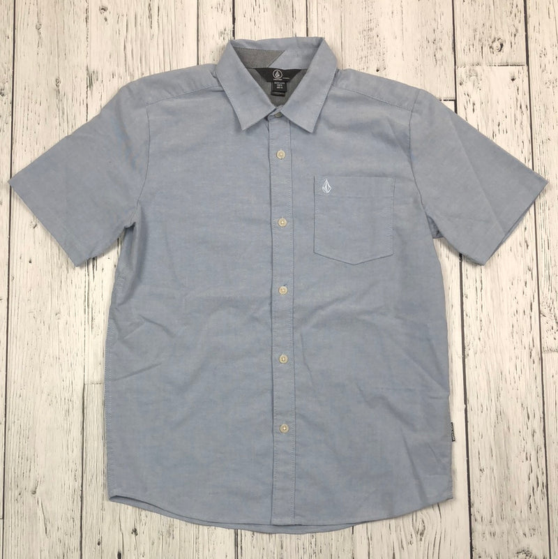Volcom blue button up shirt - Boy 12/L