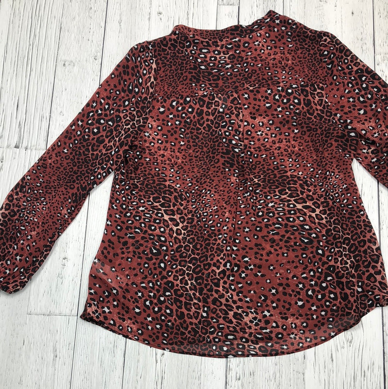 Love & Legend red patterned long sleeve shirt - Hers L/14