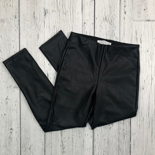 Zara black leather pants - Girls 9