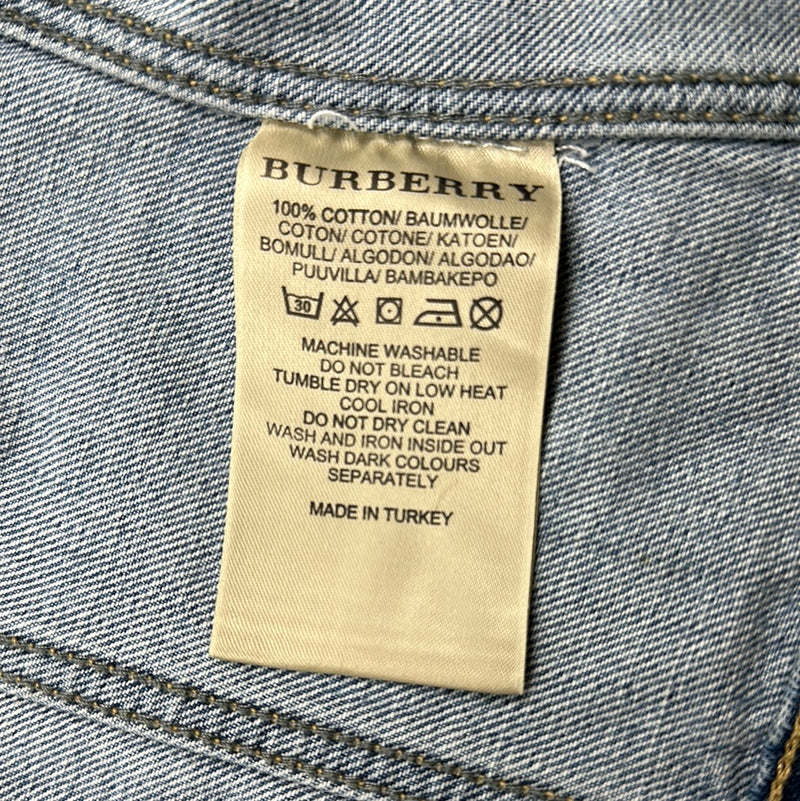 Burberry Brit Denim Distressed Jacket - Hers S