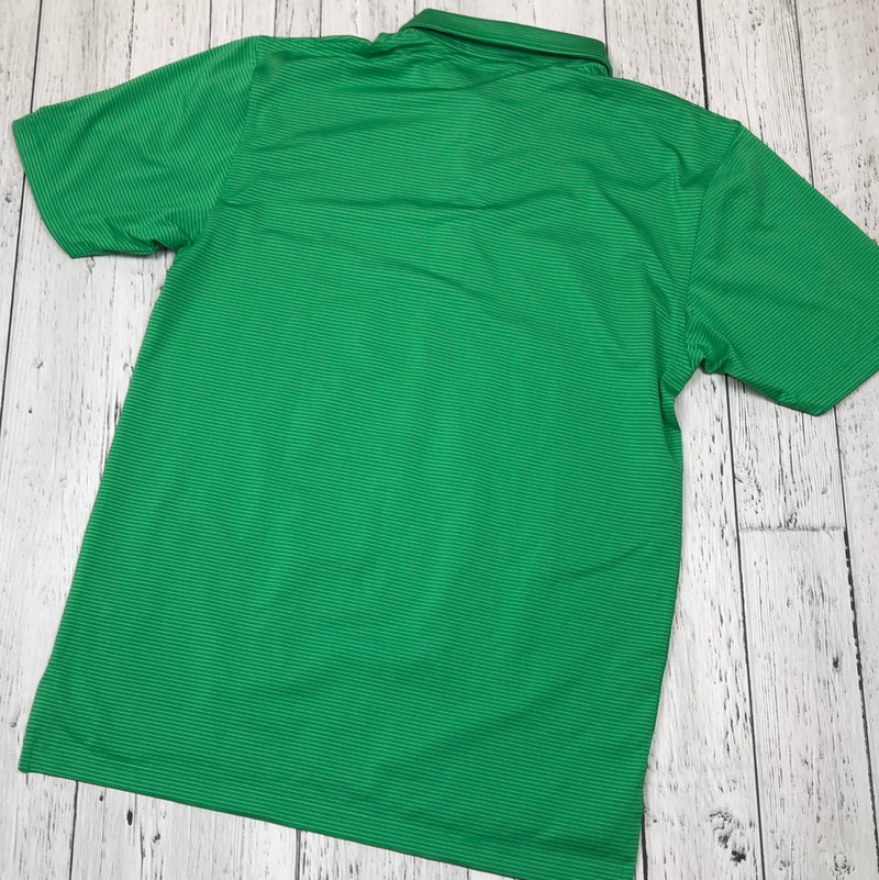 Dunning Golf green stripe polo - His L