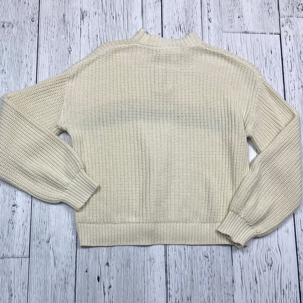 Treasure & Bond white knit sweater - Girls 10/12