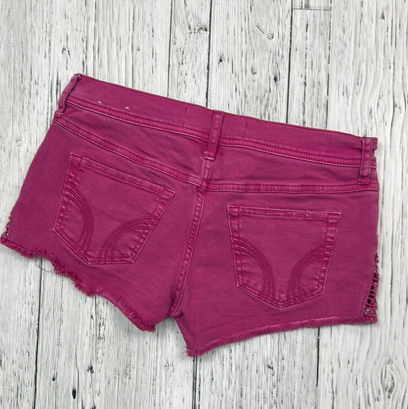 Hollister pink low rise shorts - Hers S/27