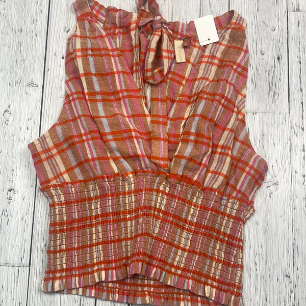 Pilcro plaid tank top - Hers S