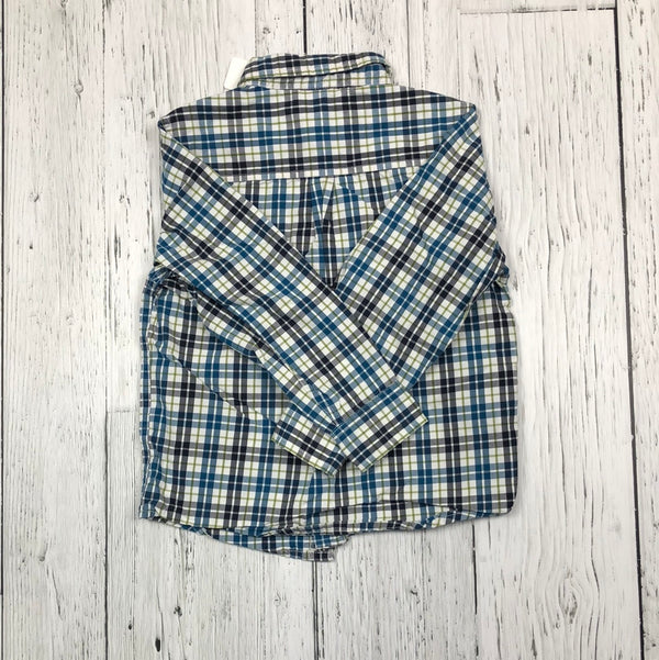 Gymboree blue/green plaid shirt - Boys 5